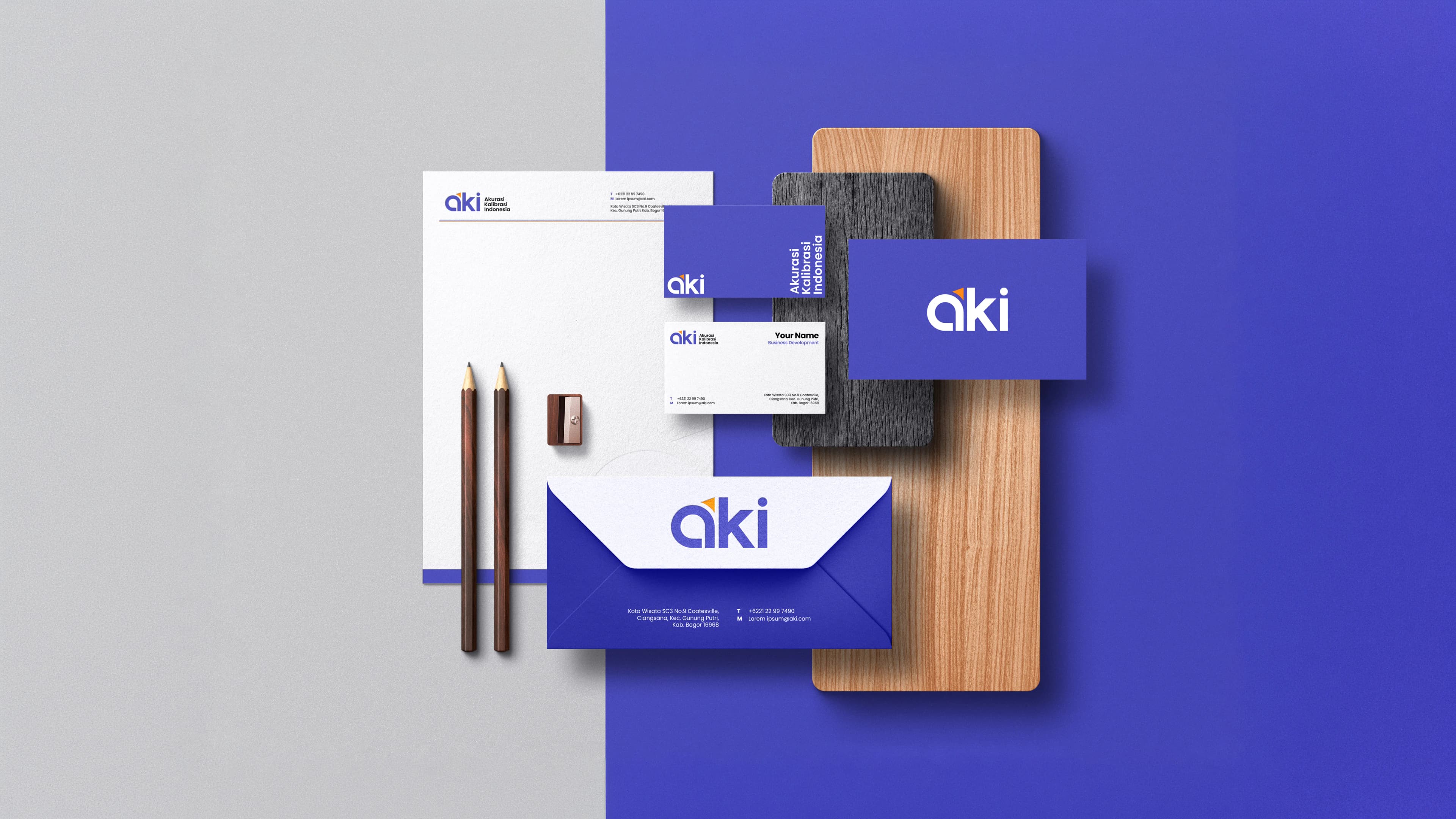 Desain Logo, Kop Surat, dan Kartu Nama PT AKI